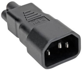 P016-000, AC Power Entry Modules Tripp Lite Computer Power Cord Adapter IEC C14 to IEC C7 7A 125V Black