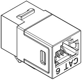 SS-82110-001, Modular Connectors / Ethernet Connectors Cat6 Shielded Keystone Coupler