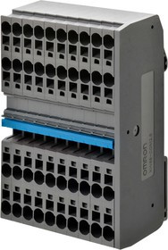 XW6T-COM2.5X40BL, XW6T Series Blue DIN Rail Terminal Block, 0.14 2.5mm², Screw Termination