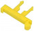 P1-16N, Держатель провода, DIN-рейка, на защелки, Цвет: желтый, -25-100°C
