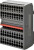 XW6T-COM2.5X40RD, XW6T Series Red DIN Rail Terminal Block, 0.14 2.5mm², Screw Termination