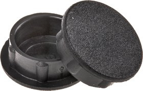 C150-BLK, 15mm Black Potentiometer Knob Cap, C150-BLK
