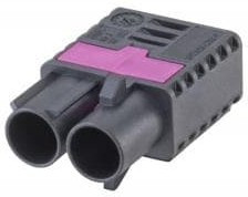 59Z120-C00A, RF Connector Accessories Plastic housing Plug Straight A Black