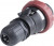219.3236, IP66 Red Cable Mount 3P + E Power Connector Plug ATEX, IECEx, Rated At 32A, 380 415 V