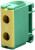 Elvert Клеммный блок закрытый 160А желто-зеленый FTB-50PE