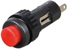 1.10.107.011/0301, Pushbutton Switches Pushbutton 9.1mm Red