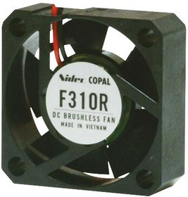 F310R-12LC, Осевой Вентилятор, 12 В, Square, 30 мм, 10 мм, Скольжения, 3.18 фут³/мин