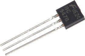 BC547B, BC547B NPN Transistor, 100 mA, 45 V, 3-Pin TO-92
