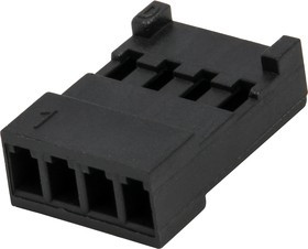 661004113322, 48532480 Male Connector Housing, 2.54mm Pitch, 4 Way, 1 Row