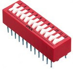 76SB02T, DIP Switches / SIP Switches DIP Switch SPST Raised Rocker 2 Pos