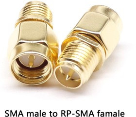 SMA(male)-RPSMA(female) переходник прямой. Переходник SMA(папа)-SMA(мама, инверсный) прямой