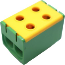 2PIT-16-95-Y-G, Клемма силовая вводная двойная КСВ 16-95 желто-зеленая APEX PROFF