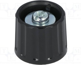 2021603, Rotary Knob Black ø21mm Without Indication Line
