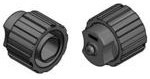 17-400400, Connector Accessories Protection Cover Straight Glass Filled Polyamide Black