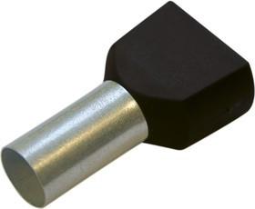 Гильза конечная для двух проводов, 1,5/8 цвет черный упак. 100 шт. 270788