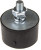 5030VE25-60, Cylindrical M10 Anti Vibration Mount, Male Buffer Foot with 291kg Compression Load