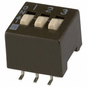 204-3ST, DIP Switches / SIP Switches 3 switch sections SPST