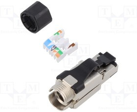 SS-39300-001, Plug; RJ45; PIN: 8; Cat: 6; shielded; Layout: 8p8c; for cable