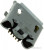 ZX62-B-5PA(33), Разъем Micro USB B ZX-серия на плату угловой 5 контактов