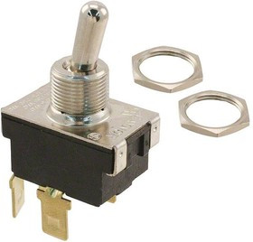9203C, Toggle Switches Full Size Power Toggle Switch 20A - 125VAC 3/4HP DPST ON-NONE-OFF, .250" QC, Slow Make/Slow Break Butt Contacts, UL &amp;