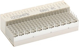 354148 / 5352152-1, ERmet 2mm Pitch Hard Metric Backplane Connector, Female, Right Angle, 5 Row, 110 Way