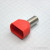 TE 16-14 Red, наконечник кабельный торцевой сдвоенный трубчатый с изоляцией, L=31.3/14мм, провод 2х16мм2