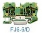 FJ6-6/D, 1in1out/6мм2 Клемма с заземлением серии FJ6