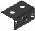 SSA-MBK-EEC2, Switch Hardware Bracket: E-STOP Mounting Hub Bracket; Right-Angle; Two 30 mm Holes; Black