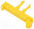 P1-4N, Держатель провода, DIN-рейка, на защелки, желтый, Мат-л: полиамид
