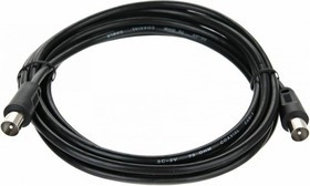 Соединительный антенный кабель Telecom, 9.5mm, 75Ом,ТВ-М--ТВ-M, 3m TTV9555-3M