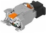 RVAIP2SME-B24, Modular Connectors / Ethernet Connectors INDUS REVConn CAT6A Plug Metal