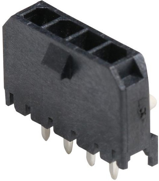 43650-0429, Headers &amp; Wire Housings MicroFit 3.0 SR V TH Peg 30Au 4Ckt