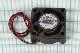Вентилятор 25x25x10, напряжение 12В, мощность 1,6Вт, выводы 2L, подшипник качения, KF0210B1H JAMICO