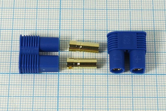 Разъем питания EC розетка, монтаж на кабель, EC3-F, 2C