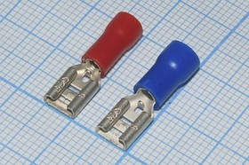 Клемма гнездо 4,8x0,8, 0,4, S0,5-1,5, ПВХ красная; №779 клемма гн 4,8x0,8\0,4\ S0,5-1,5\\\ПВХ кр\\