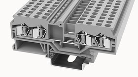 WS4-QU-01P-11-00Z(H), проходной клеммник 4P, 4 мм², серый / WS4-QU-01P-11-00Z(H)