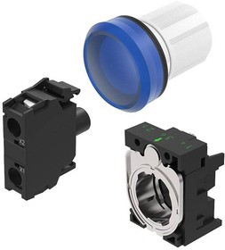 45-1T00.10J6.000.100, PANEL INDICATOR, BLUE, 24VAC/DC