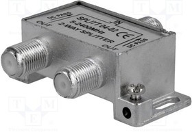 SPLITT-04-02, Разветвитель, 2400МГц, Вх: F "мама", Вых: F "мама" x2