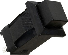 PBS-15A black, Кнопка квадратная с фиксацией ON-OFF (1A 250VAC), черная
