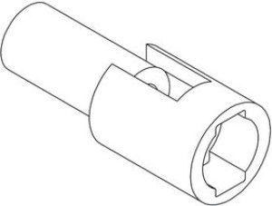 03-06-2011, STANDARD .062" Male Connector Housing, 1.57mm Pitch, 1 Way, 1 Row 03-06-2011, STANDARD .062" Male Connector Housing, 1.57mm Pitch, 1 Way, 1 Row