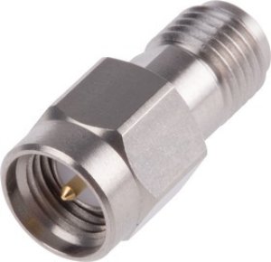R125704001, Straight 50 RF Adapter SMA Plug to SMA Socket 18GHz R125704001, Straight 50 RF Adapter SMA Plug to SMA Socket 18GHz