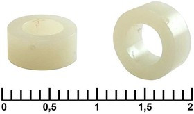 ф7-4x3, Втулка пластиковая , внешний диаметр 7 мм, внутренний диаметр 4 мм, длина 3 мм
