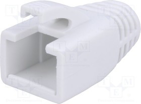LOG-MP0035W, Корпус вилки RJ45, 8мм, Цвет белый
