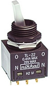 TL-22H2SKNMG4, Toggle Switch, Panel Mount, On-On, DPDT, Solder Terminal