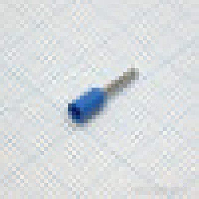 HE 7508 Blue, наконечник кабельный торцевой трубчатый с изоляцией, L=14.6/8мм, сеч. пров. 0.75мм2