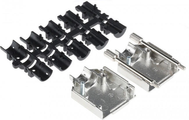 09670090348, D-Sub Backshells DSUB TOP ENTRY MET HOOD 9 POLE