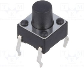 TACT-67N-F, Микропереключатель TACT, SPST-NO, Пол: 2, 0,05A/12ВDC, THT, ytn