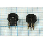 Тактовая кнопка, 10x 9.8, алгоритм работы NO, IL2Взеленый, контакты 6P, PB6142FL-3