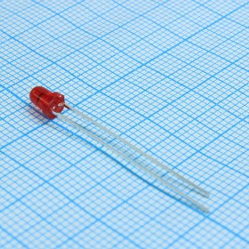 L-36BSURDK, Светодиод 3мм мигающий/красный/ 645нм/400-800мКд/60°