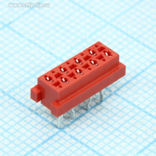 7-215079-8, Conn FFC Connector F 8 POS 2.54mm Solder ST Thru-Hole Box